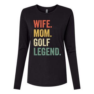 Funny Golfer Wife Mom Golf Legend Golfing Mother Gift Womens Cotton Relaxed Long Sleeve T-Shirt