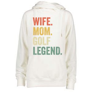 Funny Golfer Wife Mom Golf Legend Golfing Mother Gift Womens Funnel Neck Pullover Hood