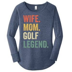 Funny Golfer Wife Mom Golf Legend Golfing Mother Gift Women's Perfect Tri Tunic Long Sleeve Shirt