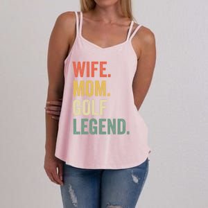 Funny Golfer Wife Mom Golf Legend Golfing Mother Gift Women's Strappy Tank