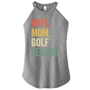 Funny Golfer Wife Mom Golf Legend Golfing Mother Gift Women's Perfect Tri Rocker Tank