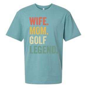 Funny Golfer Wife Mom Golf Legend Golfing Mother Gift Sueded Cloud Jersey T-Shirt