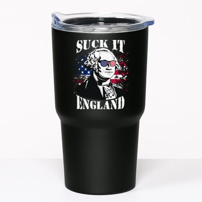 Funny George Washington Suck It England Vintage July 4th Tumbler