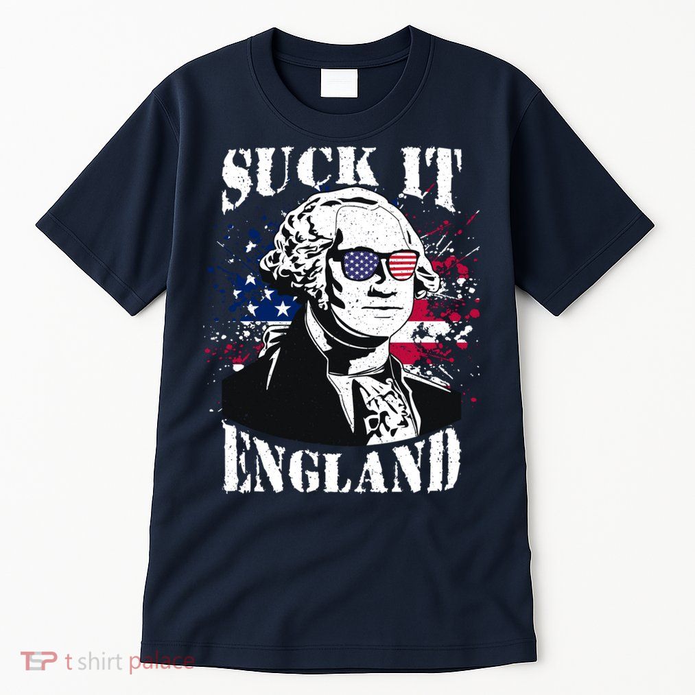 Funny George Washington Suck It England Vintage July 4th Tall T-Shirt