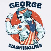 Funny George Washinguns Workout Patriotic 4th Of July Gift Toddler Long Sleeve Shirt