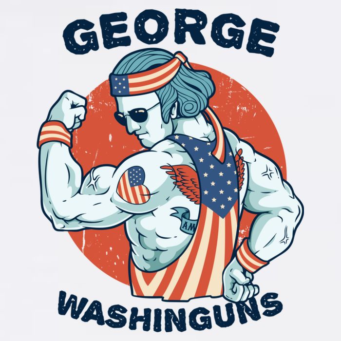 Funny George Washinguns Workout Patriotic 4th Of July Gift Toddler Long Sleeve Shirt