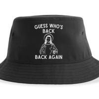Funny Guess Whos Back Back Again Easter Jesus Christian Sustainable Bucket Hat