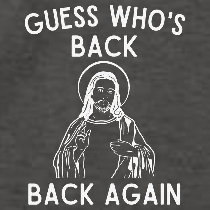 Funny Guess Whos Back Back Again Easter Jesus Christian Vector Backpack