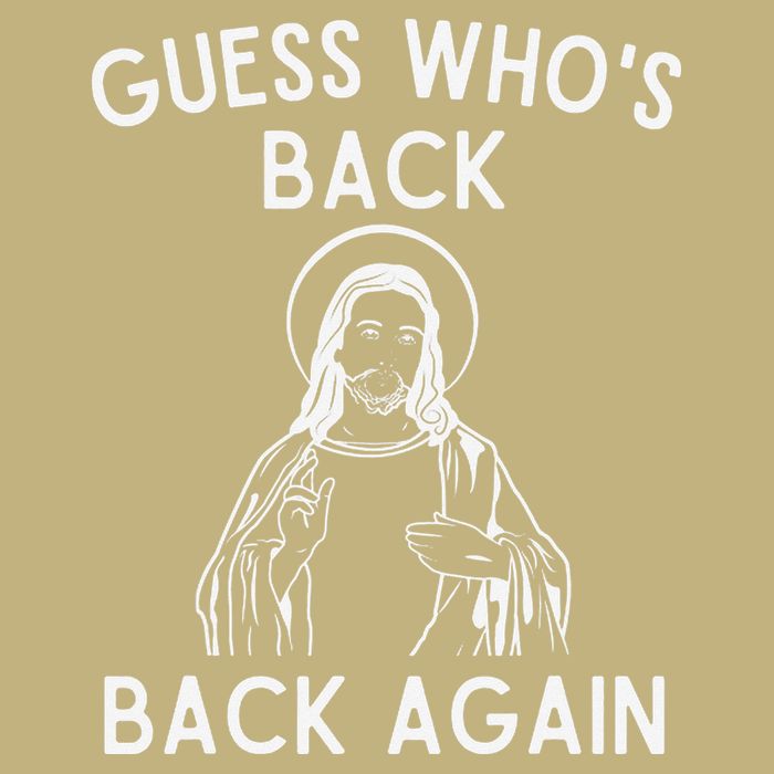 Funny Guess Whos Back Back Again Easter Jesus Christian Magnet