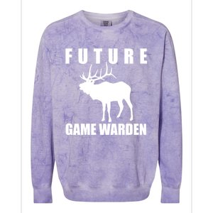 Future Game Warden Gift Wildlife Control Agend Meaningful Gift Colorblast Crewneck Sweatshirt