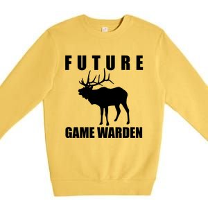 Future Game Warden Gift Wildlife Control Agend Meaningful Gift Premium Crewneck Sweatshirt