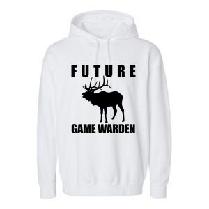 Future Game Warden Gift Wildlife Control Agend Meaningful Gift Garment-Dyed Fleece Hoodie