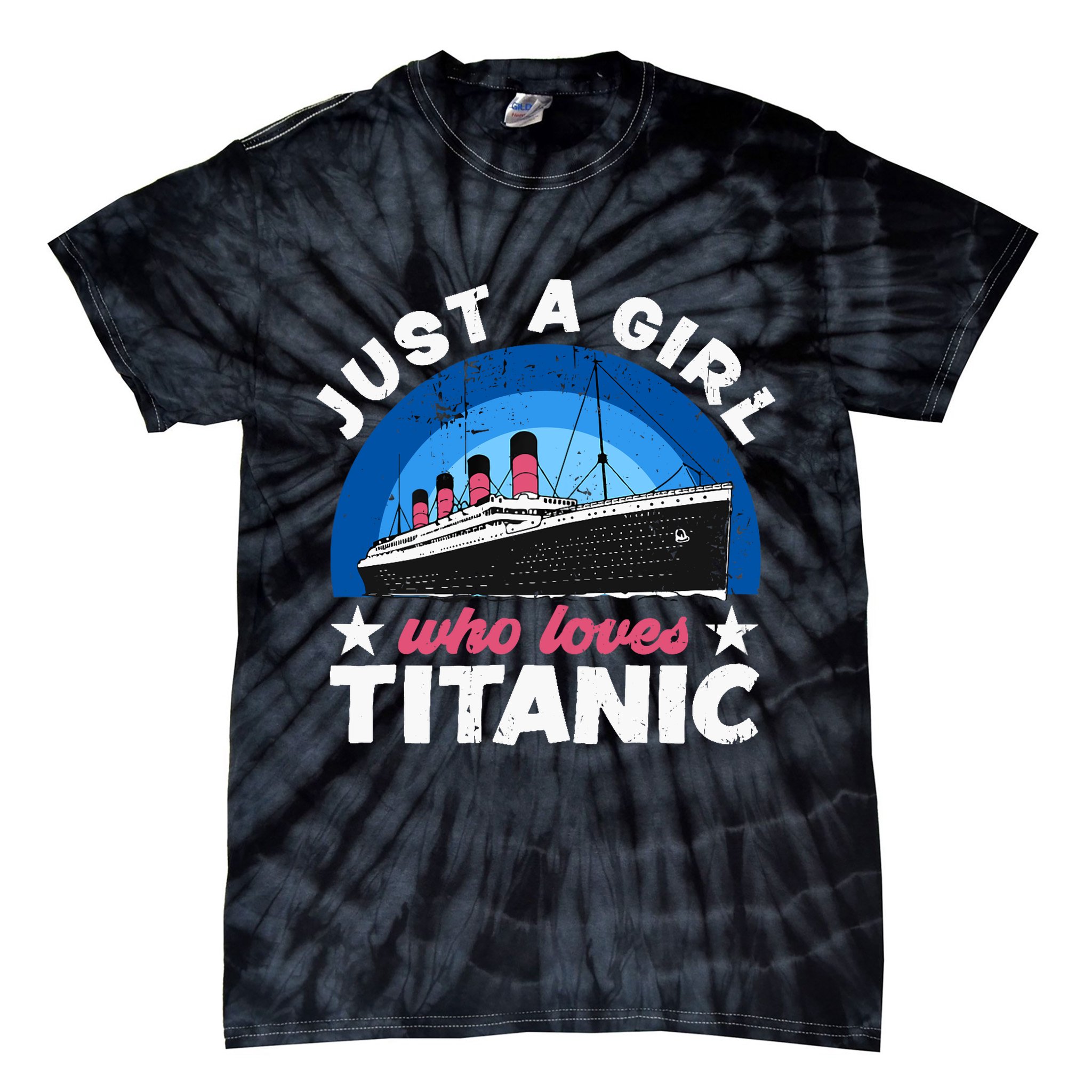 For Girl Who Just Love The Rms Titanic Tie-Dye T-Shirt