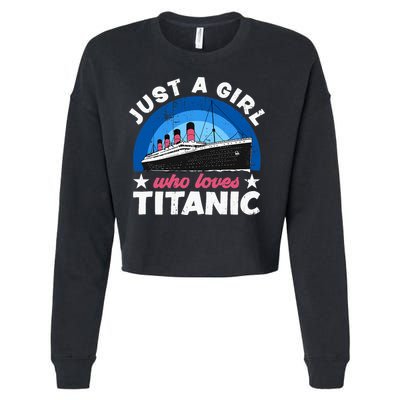 For Girl Who Just Love The Rms Titanic Cropped Pullover Crew