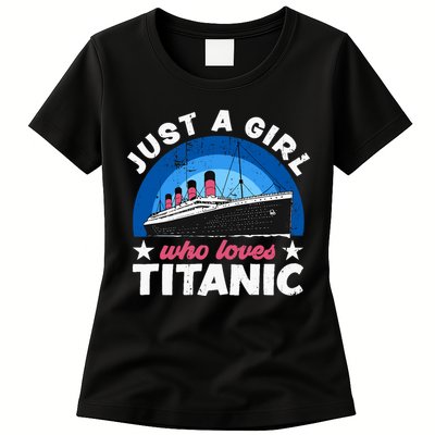 For Girl Who Just Love The Rms Titanic Womens T-Shirt