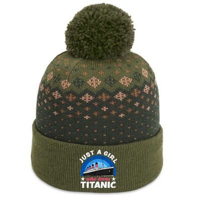 For Girl Who Just Love The Rms Titanic The Baniff Cuffed Pom Beanie