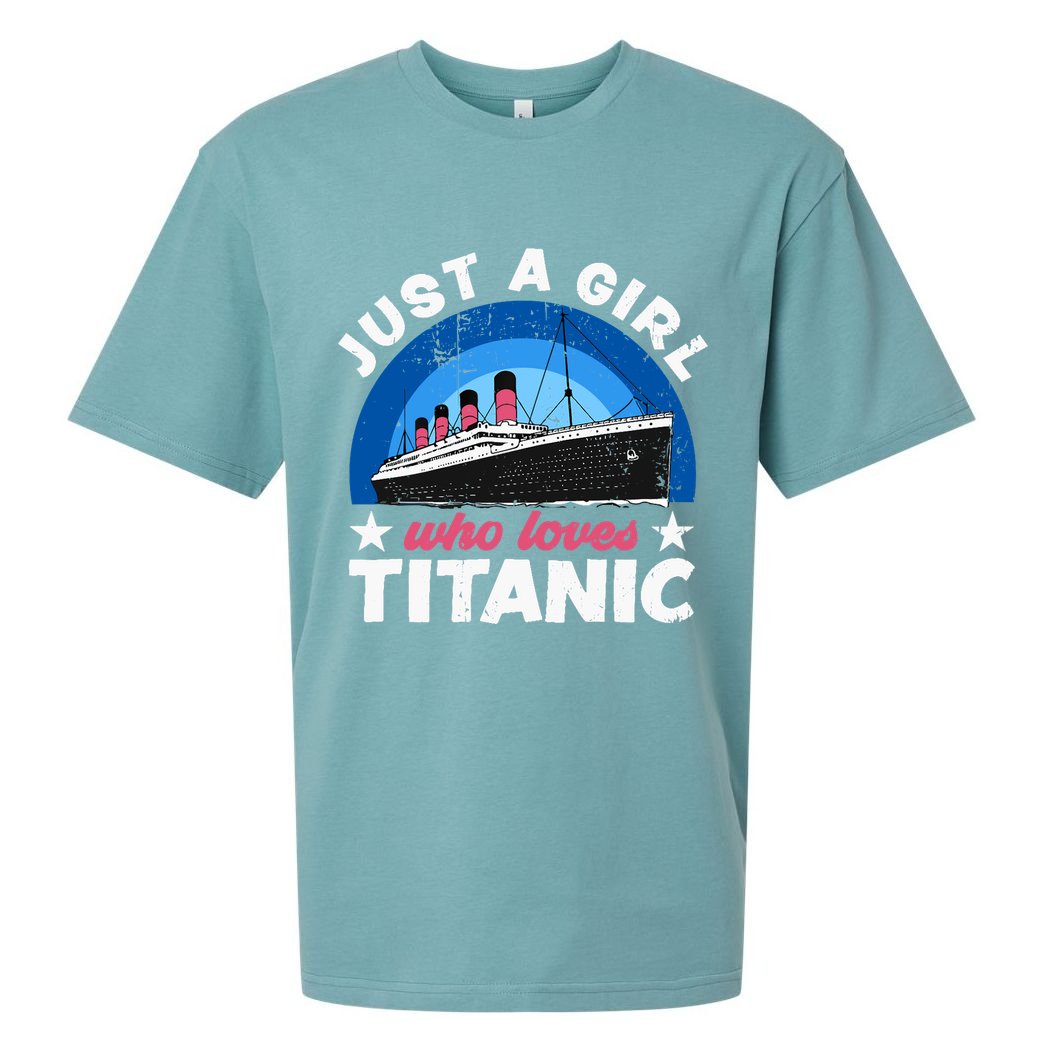 For Girl Who Just Love The Rms Titanic Sueded Cloud Jersey T-Shirt