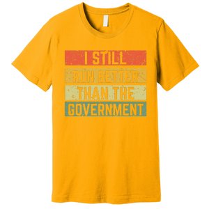 Funny Government Wheelchair Disability Handicap Ampu Gift Premium T-Shirt