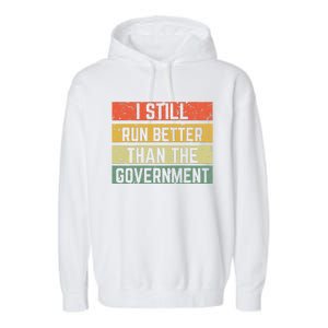 Funny Government Wheelchair Disability Handicap Ampu Gift Garment-Dyed Fleece Hoodie