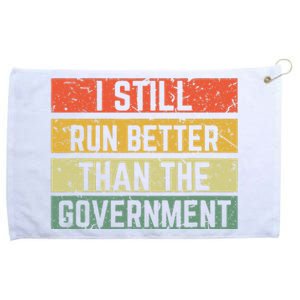 Funny Government Wheelchair Disability Handicap Ampu Gift Grommeted Golf Towel