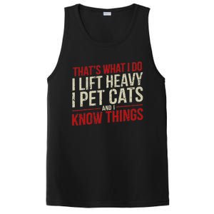 Funny Gym Workout Weightlifting Cat Animal Themed Quote PosiCharge Competitor Tank