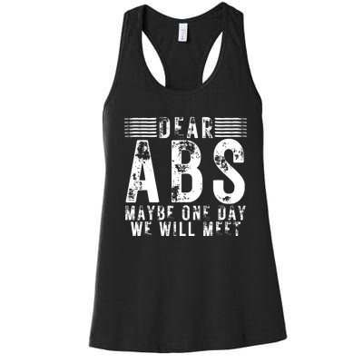 Funny Gym Workout Inspirational Quote Fitness Women's Racerback Tank