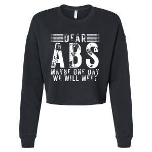 Funny Gym Workout Inspirational Quote Fitness Cropped Pullover Crew