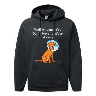 Funny Get Well Soon At Least You Dont Have Cancer Recovery Performance Fleece Hoodie