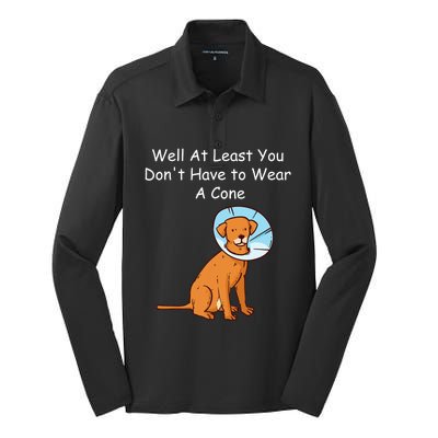 Funny Get Well Soon At Least You Dont Have Cancer Recovery Silk Touch Performance Long Sleeve Polo