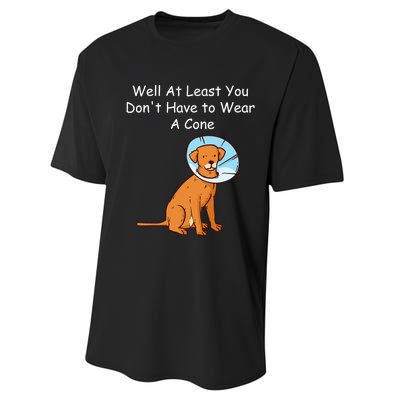 Funny Get Well Soon At Least You Dont Have Cancer Recovery Performance Sprint T-Shirt