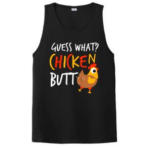 Funny Guess What? Chicken Butt Farmer Love Chickens PosiCharge Competitor Tank