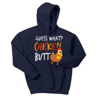 Funny Guess What? Chicken Butt Farmer Love Chickens Kids Hoodie