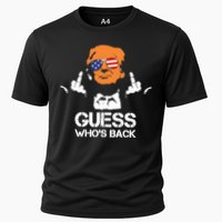 Funny Guess Who Is Back President Trump 2024 Cooling Performance Crew T-Shirt