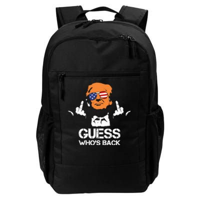 Funny Guess Who Is Back President Trump 2024 Daily Commute Backpack