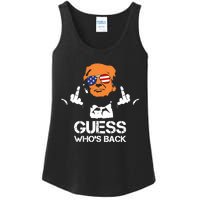 Funny Guess Who Is Back President Trump 2024 Ladies Essential Tank