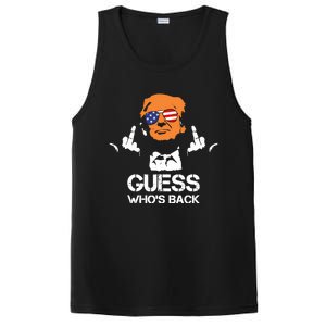 Funny Guess Who Is Back President Trump 2024 PosiCharge Competitor Tank