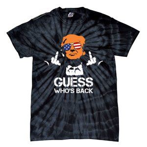 Funny Guess Who Is Back President Trump 2024 Tie-Dye T-Shirt