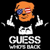 Funny Guess Who Is Back President Trump 2024 Tie-Dye T-Shirt