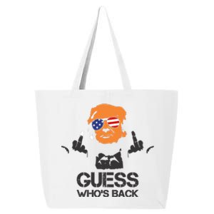 Funny Guess Who Is Back President Trump 2024 25L Jumbo Tote