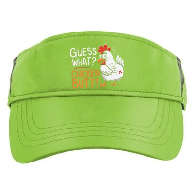 Funny Guess What Chicken Butt Funny Joke Sarcastic Family Adult Drive Performance Visor