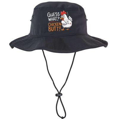 Funny Guess What Chicken Butt Funny Joke Sarcastic Family Legacy Cool Fit Booney Bucket Hat