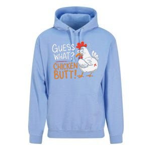 Funny Guess What Chicken Butt Funny Joke Sarcastic Family Unisex Surf Hoodie