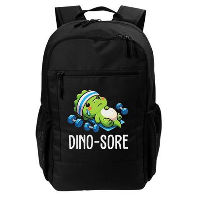 Funny Gym Workout Dinosaur Weight Lifting Gym Dino Sore Backpack