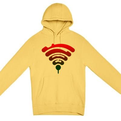 Funny Golf Wifi Signal Graphic Premium Pullover Hoodie