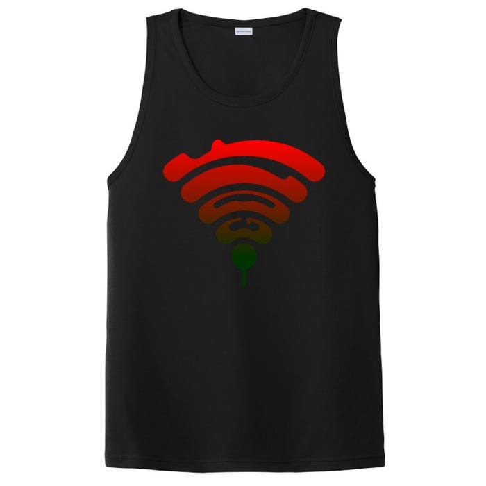 Funny Golf Wifi Signal Graphic PosiCharge Competitor Tank