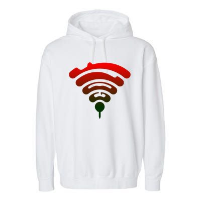 Funny Golf Wifi Signal Graphic Garment-Dyed Fleece Hoodie