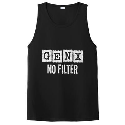 Funny Gen X Sayings Generation X No Filter Gen X PosiCharge Competitor Tank