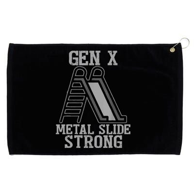 Funny Gen X Generation Gen X Metal Slide Strong Grommeted Golf Towel