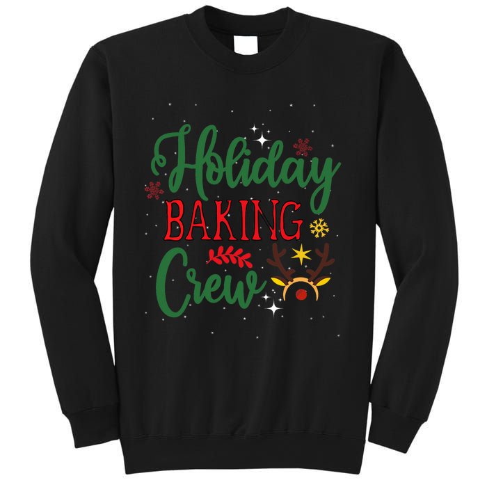 Funny Groovy Xmas Holiday Baking Crew Retro Merry Christmas Sweatshirt