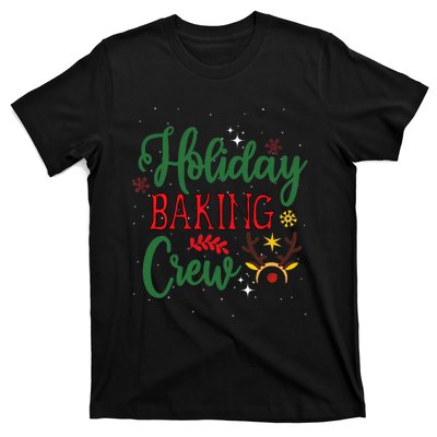 Funny Groovy Xmas Holiday Baking Crew Retro Merry Christmas T-Shirt